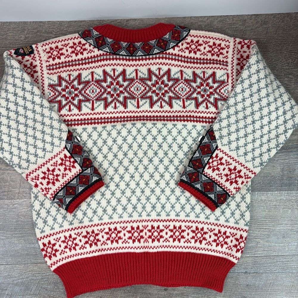 Dale Of Norway CASPER Vintage Norwegian Wool Cardigan Sweater Size Medium - Picture 2 of 10